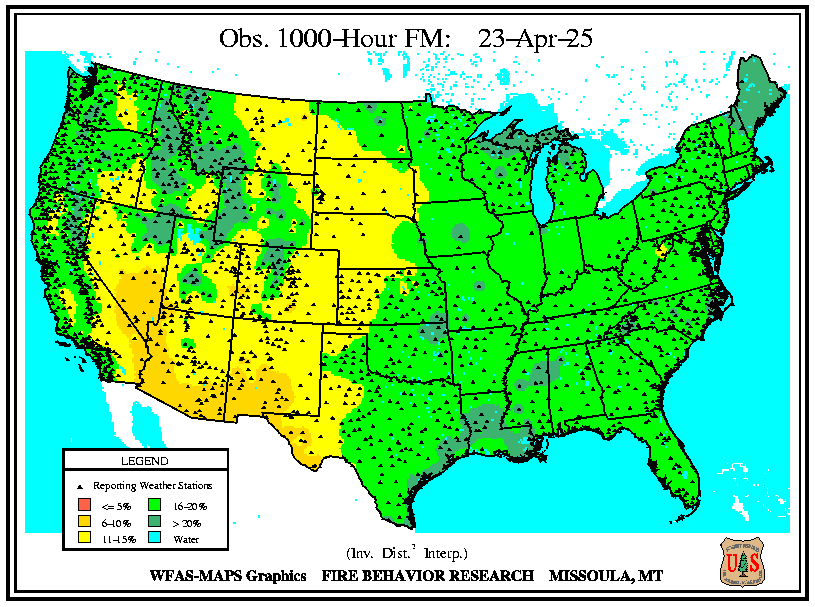 Drought 1000-Hour Fuels