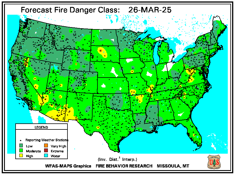 National Forecast Fire Danger