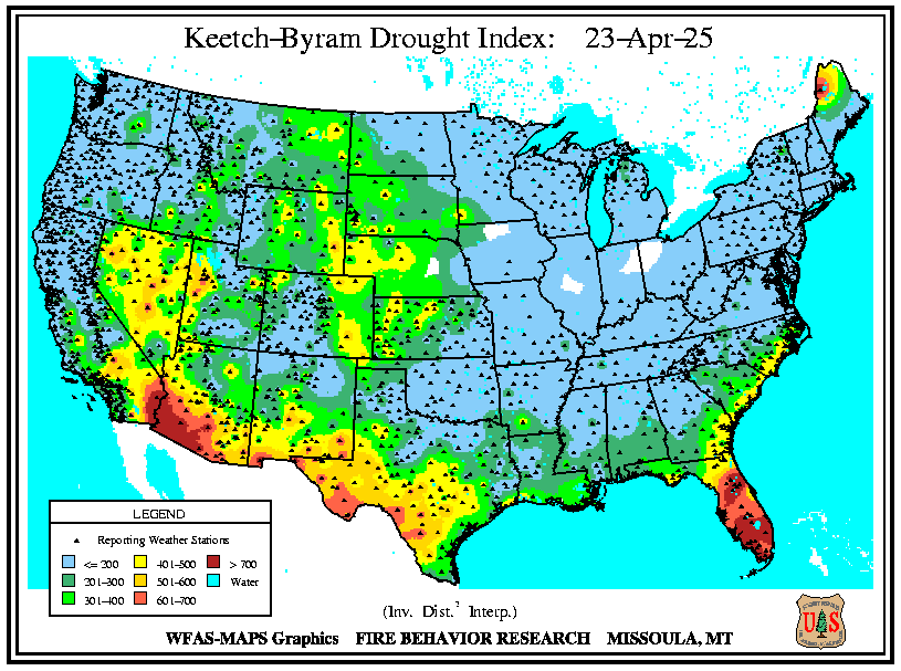 WFAS - Keetch-Byram Drought Index