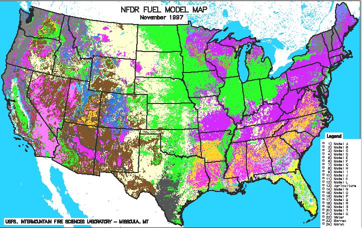 NFDR Fuel Model Map